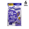 【6개 세트】DHC 블루베리 추출물 20일분 40정