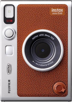 Fujifilm Fujifilm Cheki Evo 하이브리드 카메라 카메라 브라운 브라운 IN 미니 에보 브라운