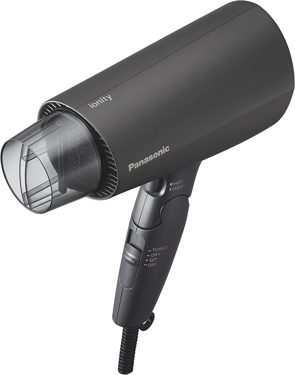 Panasonic Ionity Hair Dryer, Quick-Dry, High Airflow, Mineral Negative Ions, Black (EH-NE7J-K)