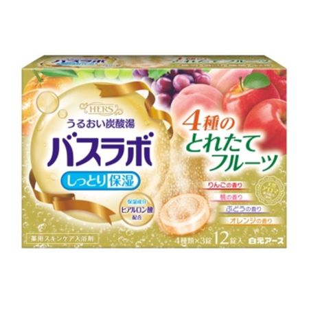 白元地球 HERS 沐浴實驗室 4種新鮮採摘水果 12片