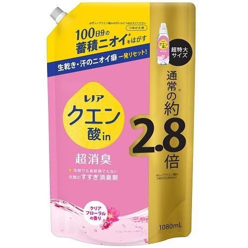 Ｐ＆Ｇ レノアクエン酸ｉｎ超消臭クリアフローラルの香り（詰め替え用）超特大サイズ