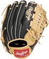 Rawlings成人通用棒球垒球，用于所有旋转手套黑色骆驼11.25英寸11.75英寸右掷（左手）