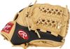 Rawlings成人通用棒球垒球，用于所有旋转手套黑色骆驼11.25英寸11.75英寸右掷（左手）