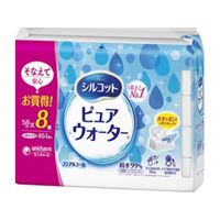 Silcot/絲花純水濕紙巾補充裝 58 片 x 8