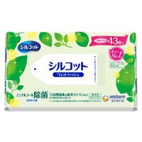 Silcot/絲花無酒精消毒濕紙巾補充裝 43 片
