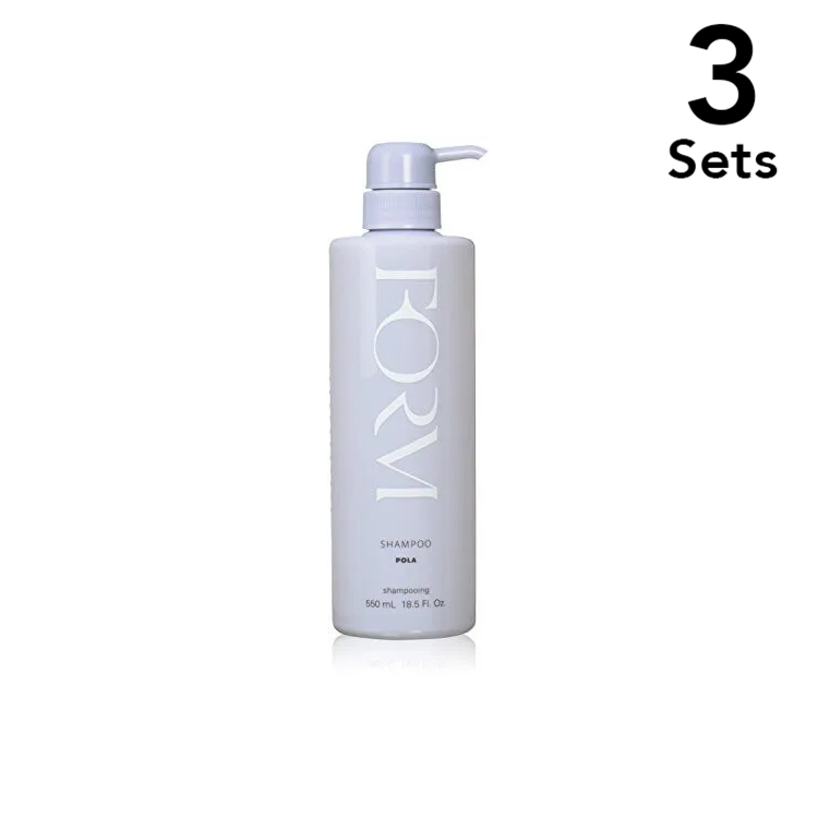 【3개 세트】POLA 폴라 FORM 샴푸 L사이즈 펌프형 550ml