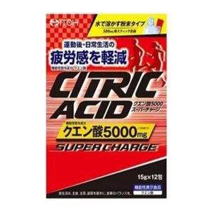 井藤漢方 檸檬風味檸檬酸5000 超級能量包 12包入 美味檸檬口味