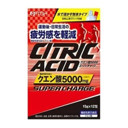 井藤漢方 クエン酸5000 スーパーチャージ 12包入 おいしいレモン風味
