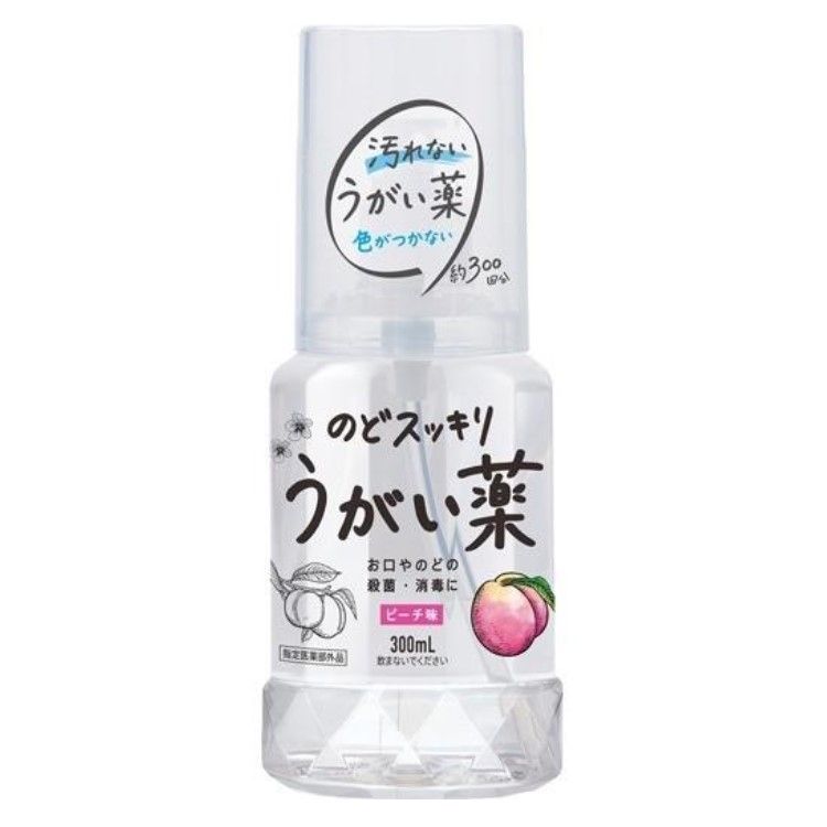 켄에이제약 목 상쾌 가글액 CP 복숭아향 300mL