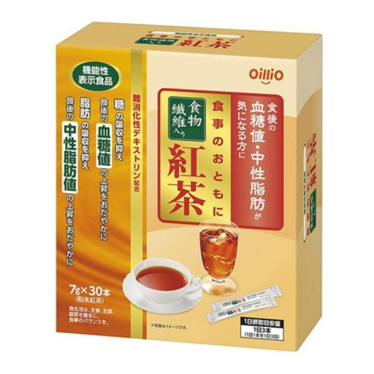 닛신 오일리오 그룹 식사와 함께하는 식이섬유 함유 홍차 7g×30포