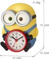 RHYTHM Minion/Bob Table Clock Alarm Clock Voice Alarm Yellow