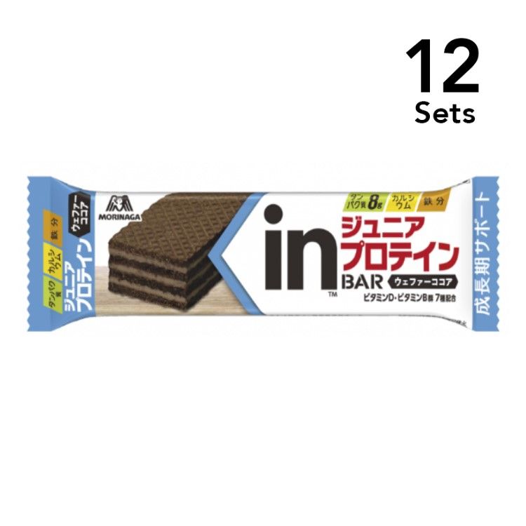 【12個セット】森永製菓 inバージュニアプロテイン ココア