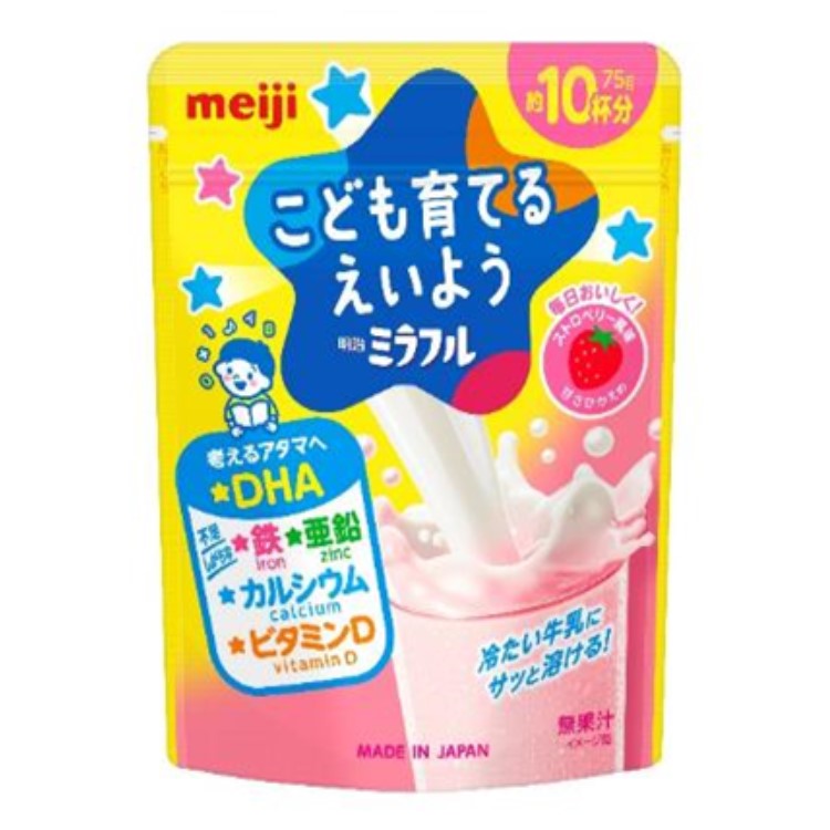 明治 meiji mirafle粉末草莓味