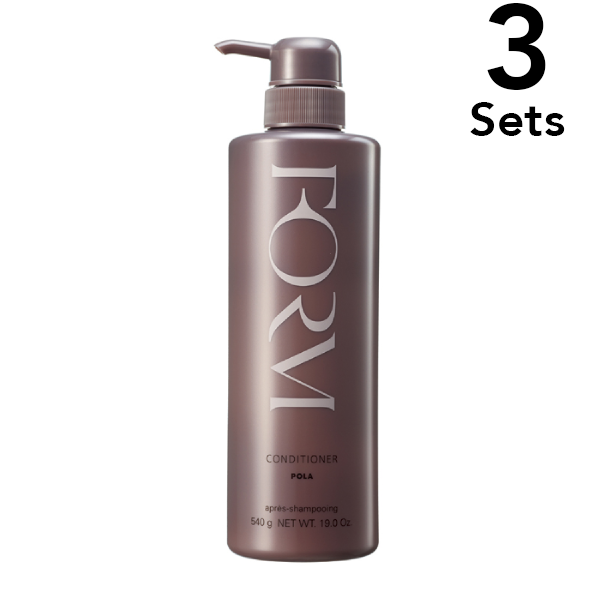 [Set of 3] POLA FORM Conditioner (Smoothing Type) Large Pump Bottle, 540g each