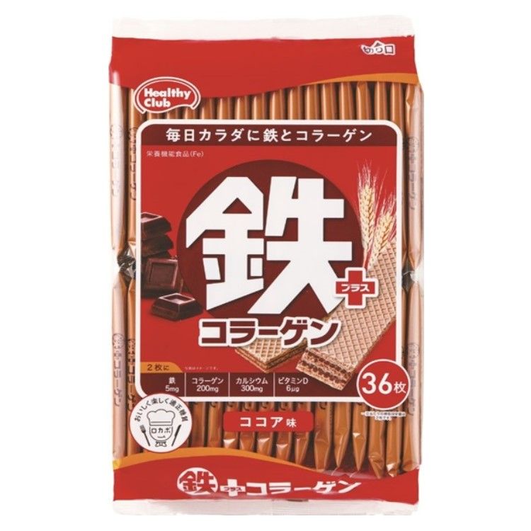 Hamada Confect Iron Plus Collagen Wafer 36 pieces