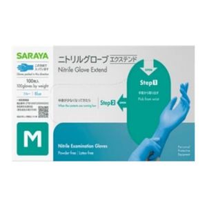 サラヤ ニトリルグローブエクステンドM 100枚