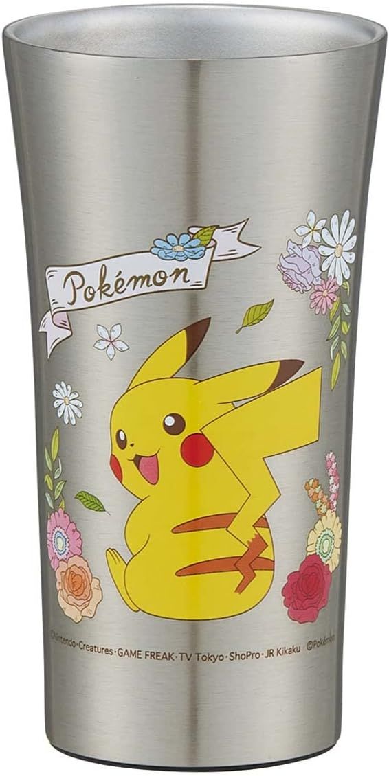 滑冰热绝缘凉爽不锈钢玻璃杯300ml Pokemon STB3N-A-A