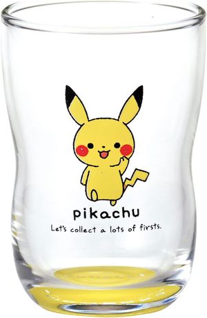Kim Jong Pottery "Pocket Monster" Monpoke Pikachu Glass