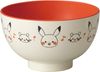 Kim Jong Pottery "Pocket Monster" Monpo coat plastic soup bowl about 11cm White Made in Japan