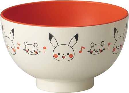 Kim Jong Pottery "Pocket Monster" Monpo coat plastic soup bowl about 11cm White Made in Japan
