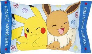 Moripilo Pocket Monster Pikachu Eevee 어린이 베개 세척 약 40cm x 30cm x 10cm