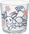 Kinsho Pottery "Pokemon" Eevee Glass Cup Tumbler 8cm Paper Cutout 140162