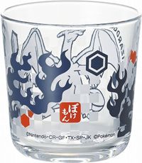 킨쇼도키 포켓몬스터 리자몽 유리컵 텀블러 8cm 종이오리기 스타일