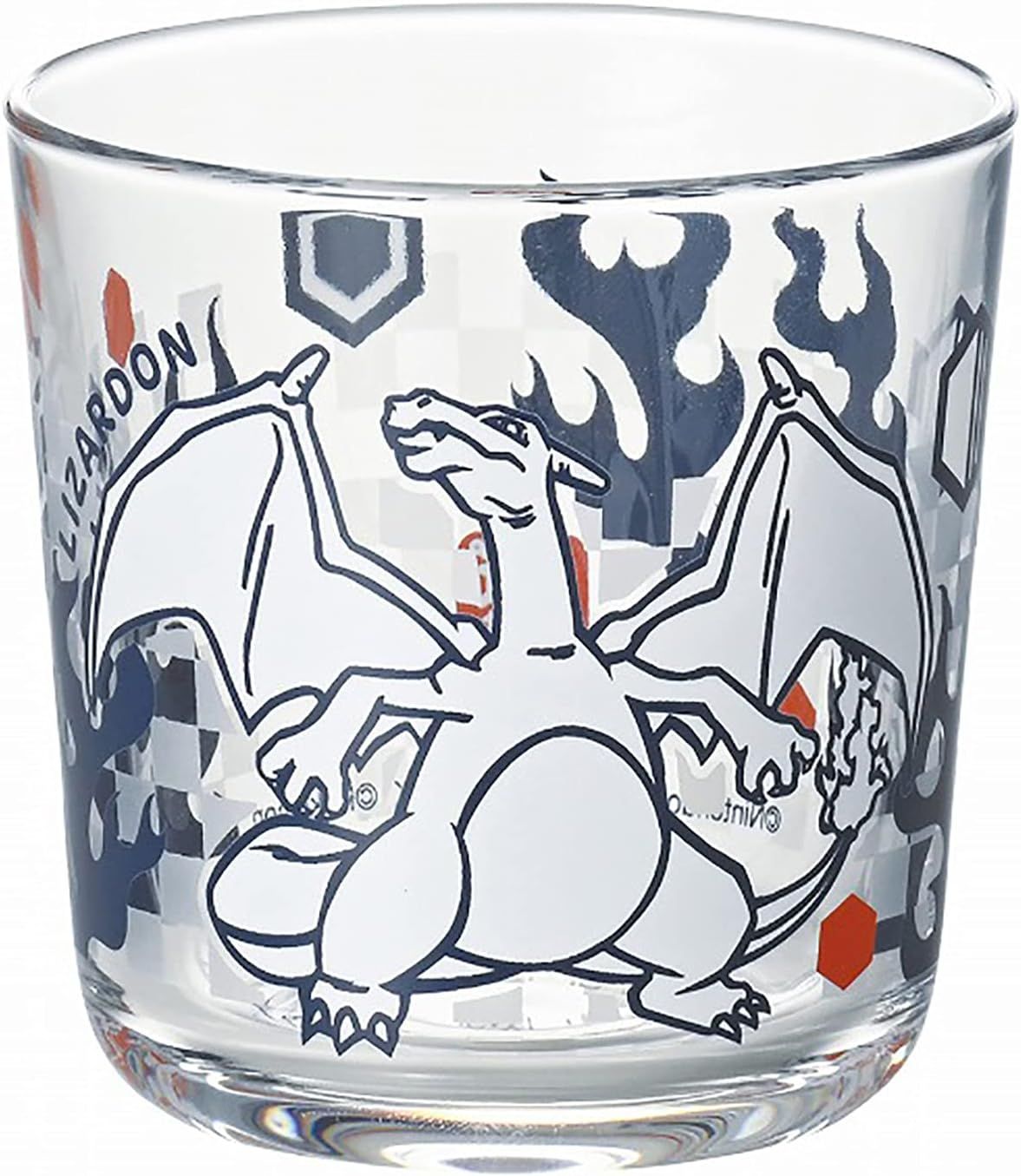 Kim Jong Pottery“ Pocket Monster” Charizard玻璃杯玻璃杯玻璃杯8厘米切割触摸