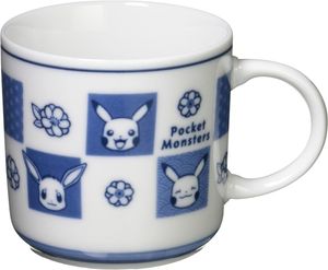 Kim Jong Pottery "Pocket Monster" Mug Cup Approximately 7cm Chiyo Paper Dyeing Made in Japan 141171