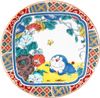 Kinsho Pottery "Doraemon" Kutani Ware Small Plate Shoza Style Colored Gold Laminated 008149 Made in Japan 12cm