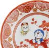 Kinsho Pottery "Doraemon" Kutani ware small plate Iida-ya style Hachiro-te 008148