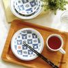 Kinsho Pottery "Pokemon" Plate Cake Plate Approx. 16cm Chiyogami Blue and White Made in Japan 141172