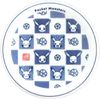 Kinsho Pottery "Pokemon" Plate Cake Plate Approx. 16cm Chiyogami Blue and White Made in Japan 141172