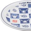 Kinsho Pottery "Pokemon" Plate Cake Plate Approx. 16cm Chiyogami Blue and White Made in Japan 141172