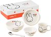 Dick Bruna "Miffy" tableware set, children's tableware, ceramic, baby, apple pattern, Miffy goods