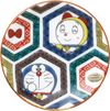 Kinshin Pottery "Doraemon" Kutani -yaki dish small dish bean plate about 6cm different pattern 5 pieces set