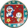 Kinshin Pottery "Doraemon" Kutani -yaki dish small dish bean plate about 6cm different pattern 5 pieces set