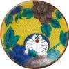 Kinshin Pottery "Doraemon" Kutani -yaki dish small dish bean plate about 6cm different pattern 5 pieces set