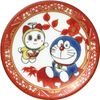 Kinshin Pottery "Doraemon" Kutani -yaki dish small dish bean plate about 6cm different pattern 5 pieces set