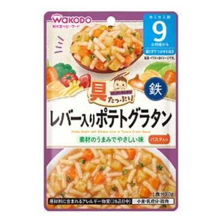 Wakodo Goo Goo Kitchen Potato Gratin with Liver 80g