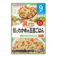 Wakodo Goo Goo Kitchen Hearty Mixed Rice with Salmon & Wakame Seaweed 80g