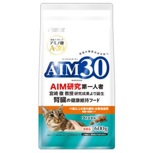 AIM30 11세 이상의 실내 피임·거세 후 고양이용 신장 건강 케어 피쉬 600g