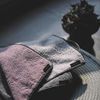 "MARQUE" handkerchief towel (Sable (smoke gray))