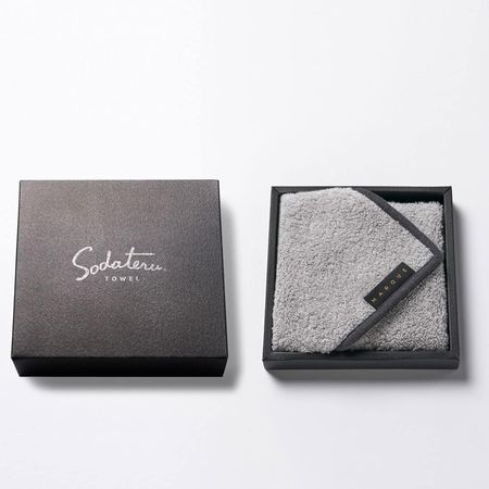 "MARQUE" handkerchief towel (Sable (smoke gray))