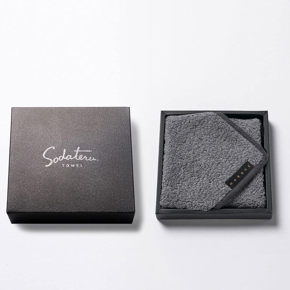 Sodateru Towel "MARQUE" Washcloth (Etoupe (Greige))