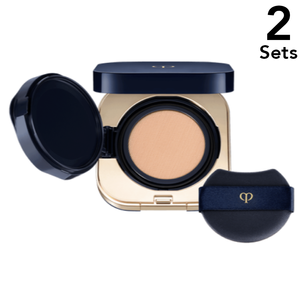 [Set of 2] Shiseido CPB Cle de Peau Beaute Tan Cushion Eclat &lt;Foundation&gt; SPF25/PA+++ 14g