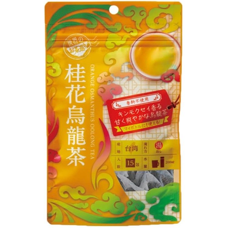 Tokyo Tea Trading World Tea Tour Osmanthus Oolong Tea (1.5 g × 15 tea bags)