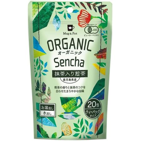 TokyoTeaTrading Mug & Pot Organic Sencha with Matcha (2g x 20P)