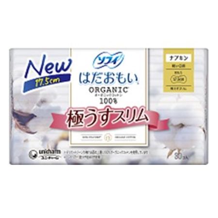 ソフィ はだおもいオーガニックコットン極うすスリム175羽なし 30枚
