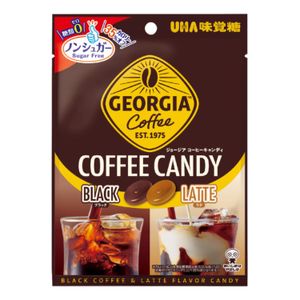 UHA调味的糖非糖佐治亚咖啡糖果65克